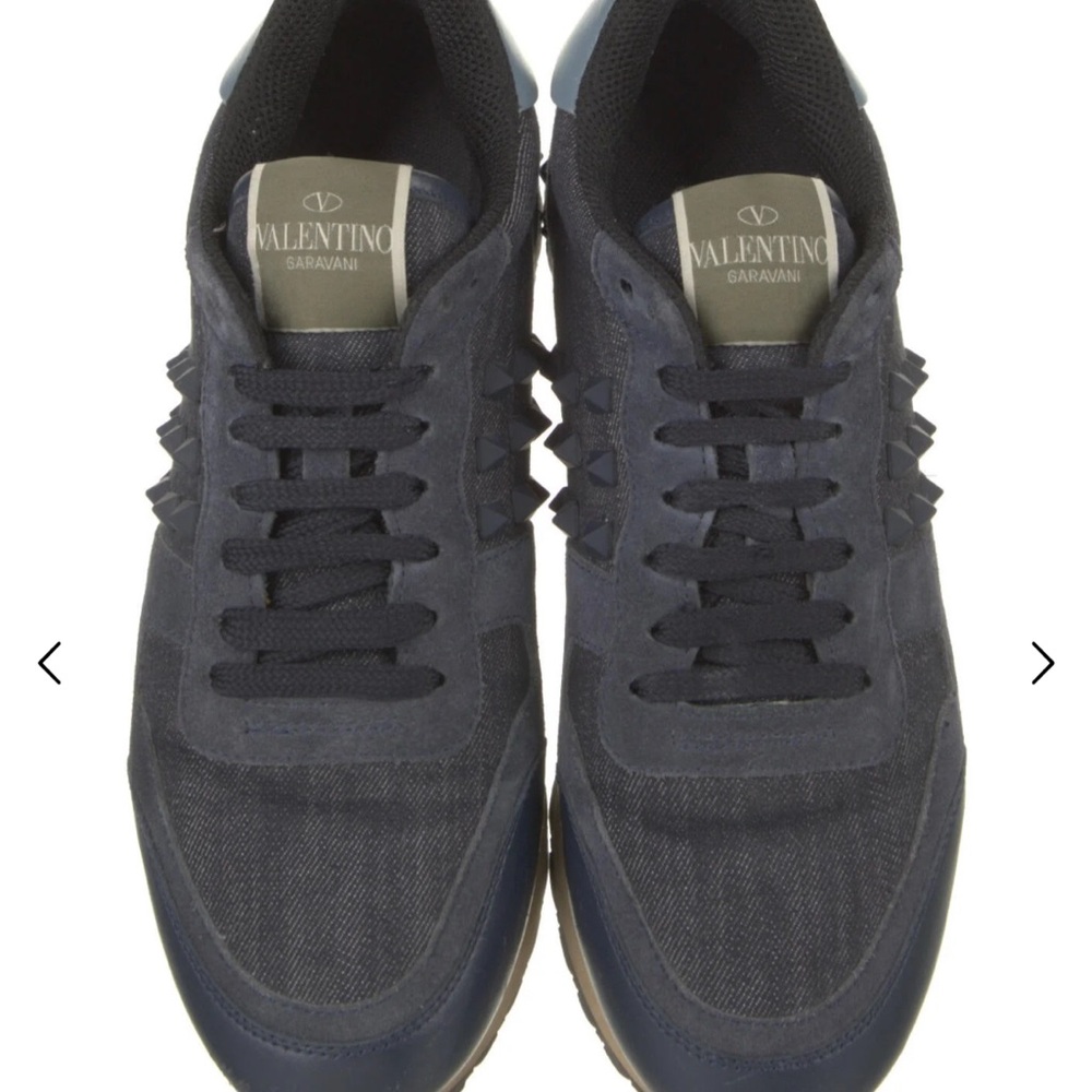 Valentino Garavani Men's Dark Blue Sneakers